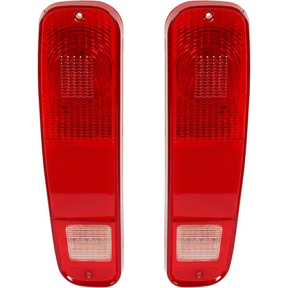 HECASA LED Tail Lights Brake Lamps Compatible with 1973-1977 Ford Pickup F100 F150 F250 F350 Driver & Passenger Side - Red Lens
