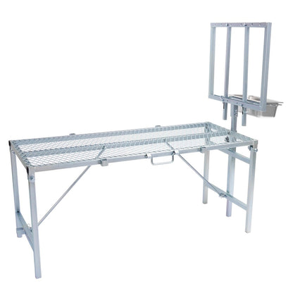 HECASA Sheep Milking Stand Livestock Feeder Rack Adjustable Headpiece