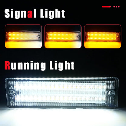 HECASA Turn Signal Lights Compatible with 1988-1997 Nissan D21 Hardbody pickup 1988-1995 Nissan Pathfinder Clear Lens