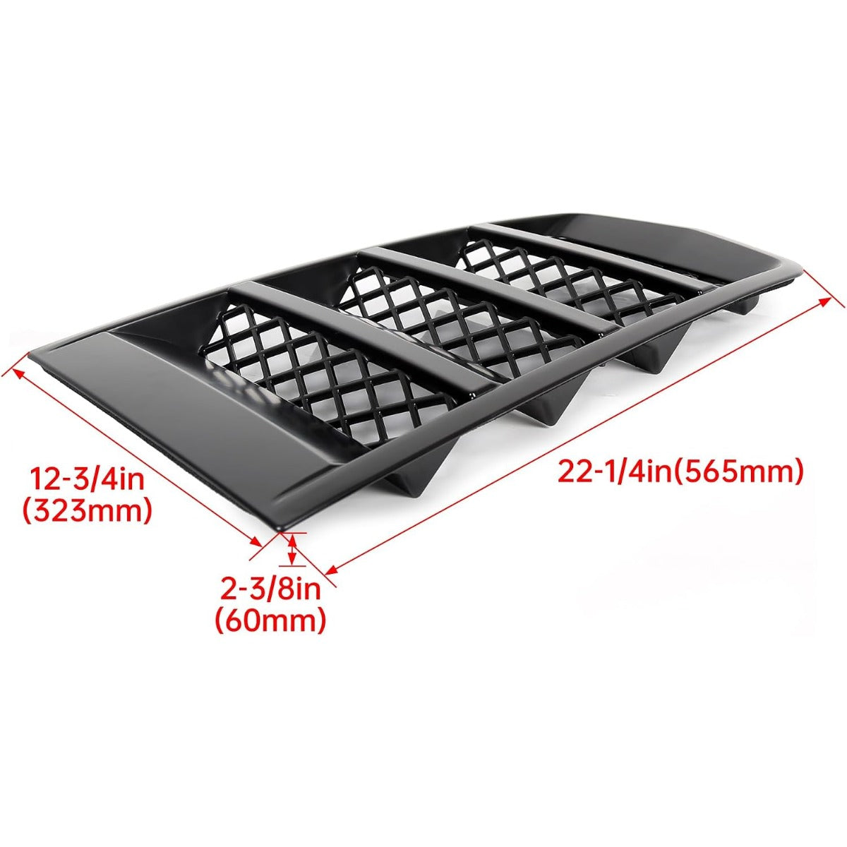 Front Hood Scoop Vents Grille Compatible with 2014-2015 Chevy Chevrolet Camaro Replacement for 22828242