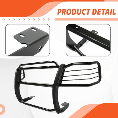 Kojem Brush Guard Compatible with 2003-2017 Ford Expedition Steel Front Bumper Grill Grille Guard Protection Protector Black Power Coated