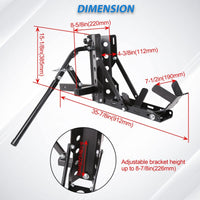 Load image into Gallery viewer, 800LBS Motorcycle Trailer Hitch Scooter Hauler Mount Rack 2&quot; Motorcycle Tow Carrier Receiver Heavy Duty Steel LYA-043
