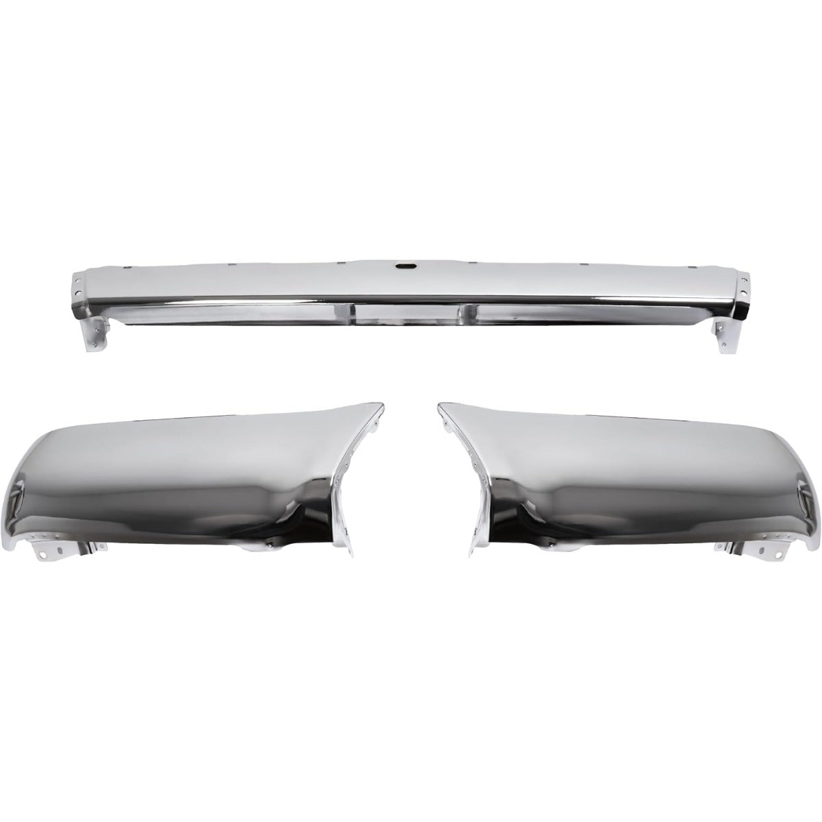 KUAFU Bumper Face Bar&End Caps Pair Compatible with 1990-1995 4Runner