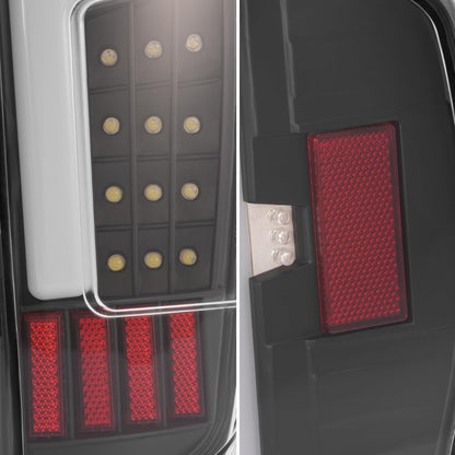 ALMULOO Pair Tail Light Compatible with 2004-2012 Chevy Chevrolet Colorado GMC Canyon Isuzu i-280 i-290 i-350 i-370 Tail Lamp w/LED with LED Tube Bar Clear Lens Replacement for GM2800164 GM2801164