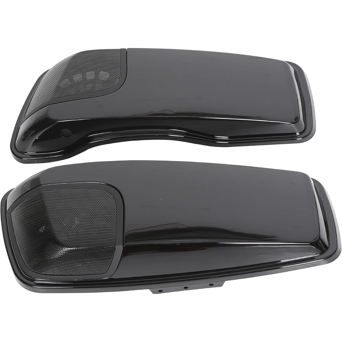 HECASA Saddlebag Speaker Lid w/ 5"x7" Speaker Grille (Pair) Compatible with 2014-2023 Harley Davidson Touring FLT FLHT FLHTCU FLHRC Road King Road Glide Street Glide Electra Glide Ultra-Classic