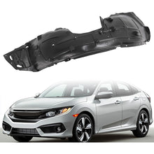 Front Left Fender Liner Inner Panel Compatible with 2016-2019 Honda Civic, Replacement for 74151TBAA00 HO1248158 Wheel Liner Splash Shield Guard Driver Side