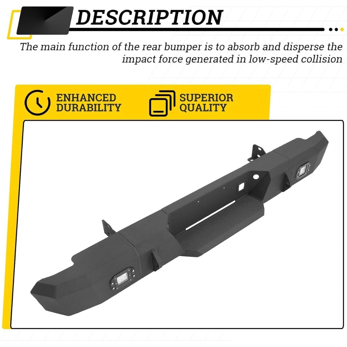 KUAFU Bumper Compatible with 1999-2007 Silverado