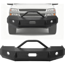 ALMULOO Front Bumper Compatible with 2003-2006 Chevy Chevrolet Silverado 1500 Powder Coated Steel (2 Packages)
