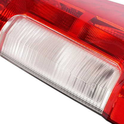 ECOTRIC Pair Tail Light Halogen Compatible with 2017-2019 Ford F250 F350 F450 Super Duty Pickup Rear Taillight Lamp Replacement for FO2800256 FO2801256 Clear Red Lens+Chrome Housing Left&Right Side