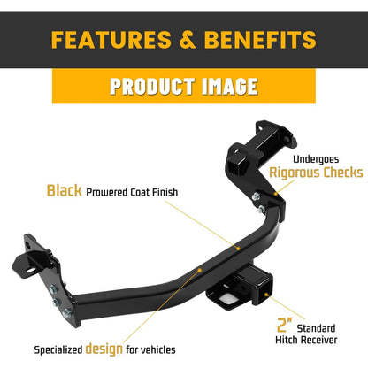 2-Inch Trailer Hitch Compatible with 2021-2026 Kia Sorento/Hyundai Santa Fe Class 3 Towing Hitch Receiver