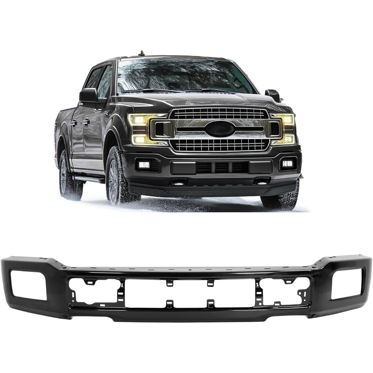 KUAFU 3 PCS Bumper Face Bar Compatible with F150 Fits Models