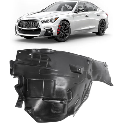 Front Fender Liner Inner Panel for 2014-2023 Infiniti Q50 Replacement for  Wheel Liner Splash Shield Guard Left & Right Side (Front Section)
