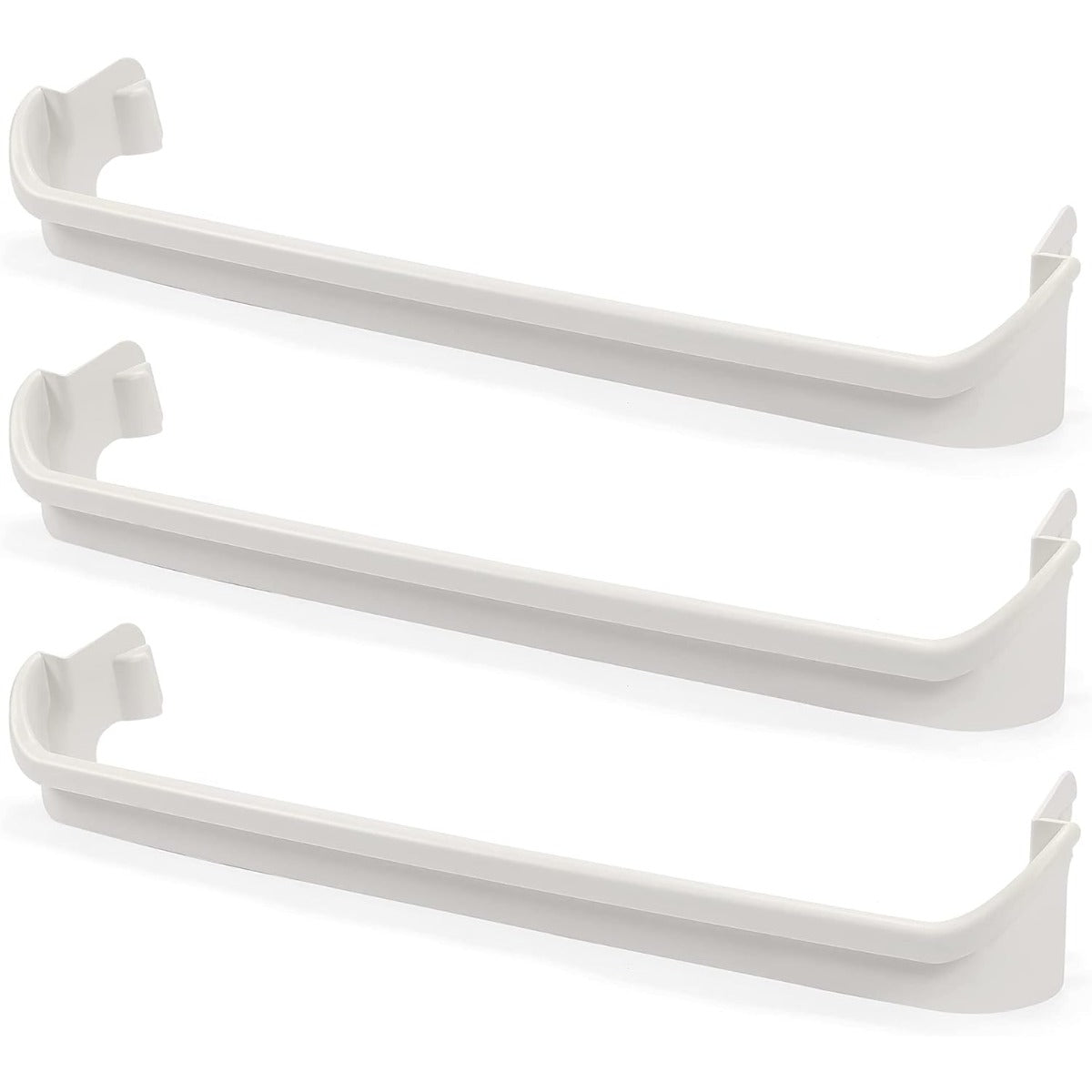 2 x 240534901 & 1 x 240534701(Middle) Refrigerator Door Shelf Rack Bar Compatible with Frigidaire Kenmore Refrigerator Door Shelf Retainer Bar Replace for AP3214631 PS734936 948952 AP3214630