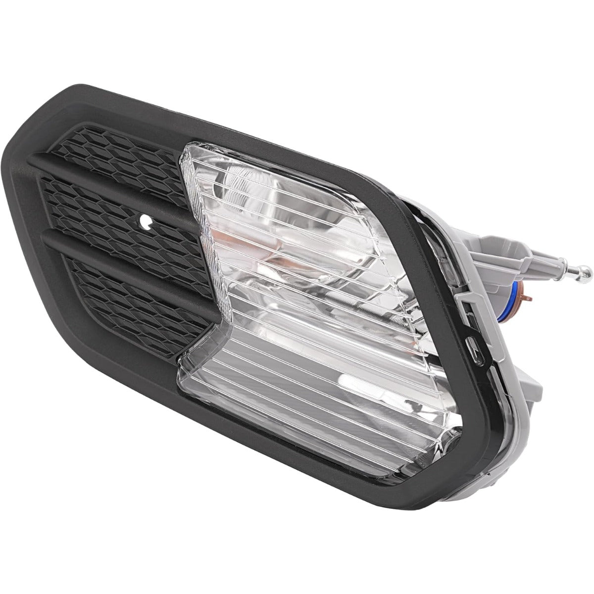 HECASA Left Fog Light&Bezel Compatible with 2017-2019 Ford Escape/Kuga Fog Lamp Front Bumper Light Lamp Replacement for FO2520194 FO1038164 Black Cover Trim Driver Side Clear Lens