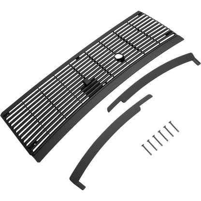 HECASA Front Windshield Wiper Cowl Panel Cover Compatible with 1983-1993 Ford Mustang Cobra Window Wiper Panel Cover w/Lower Windshield Trim Moldings Replacement for FO1271100 E3ZZ6102228A Black