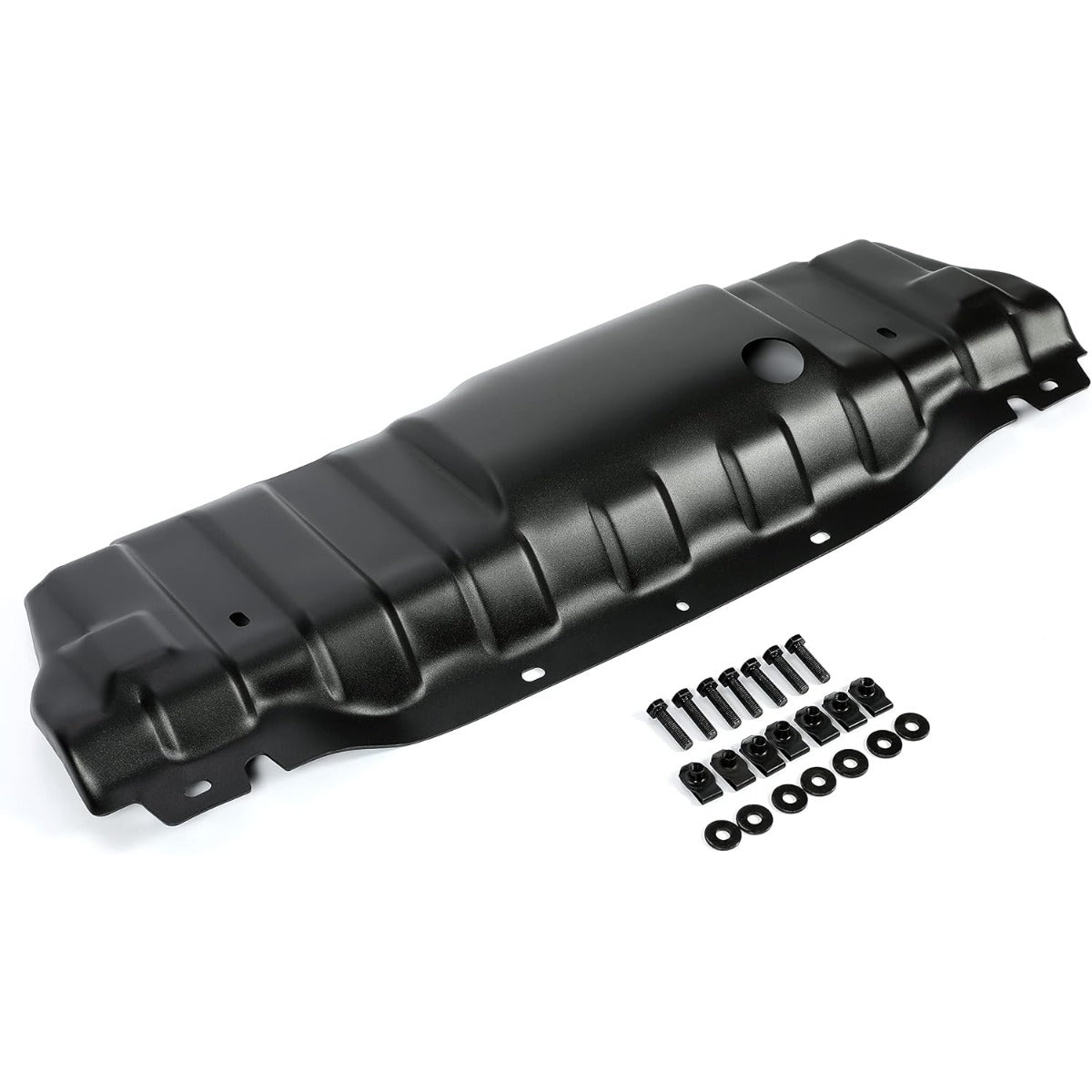 Black Skid Plate Compatible with 2007-2018 Jeep Wrangler Rubicon X and 10th Anniversary Bumpers Replacement for 82214330 Powder Coated Steel