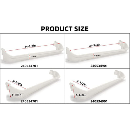 2 x 240534901 & 1 x 240534701(Middle) Refrigerator Door Shelf Rack Bar Compatible with Frigidaire Kenmore Refrigerator Door Shelf Retainer Bar Replace for AP3214631 PS734936 948952 AP3214630