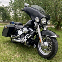 Load image into Gallery viewer, KUAFU Batwing Fairing Compatible with 1986-2015 Harley Davidson FLSTN Heritage Softail Classic Deluxe Fat Boy w/Windshield 4 Speaker Front LYMP-120
