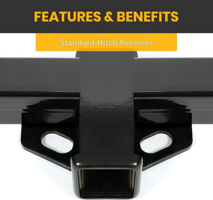 2 Inch Class 3 Tow Trailer Hitch Receiver Compatible with 1983-2011 Ford Ranger 1994-2009 Mazda B2300 B3000 B4000 Pickup LYAM-494S
