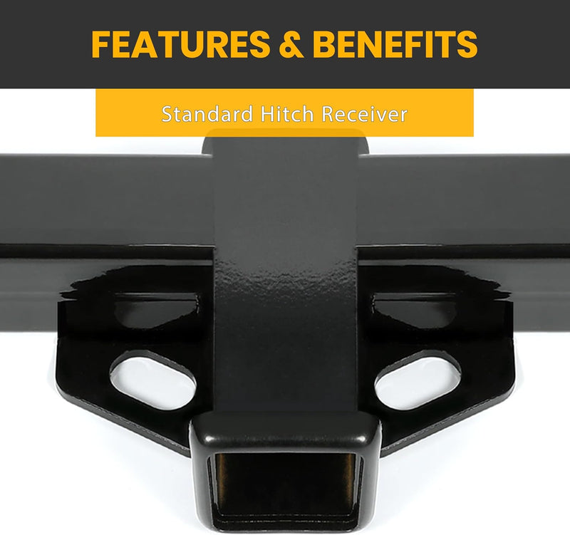 2 Inch Class 3 Tow Trailer Hitch Receiver Compatible with 1983-2011 Ford Ranger 1994-2009 Mazda B2300 B3000 B4000 Pickup LYAM-494S