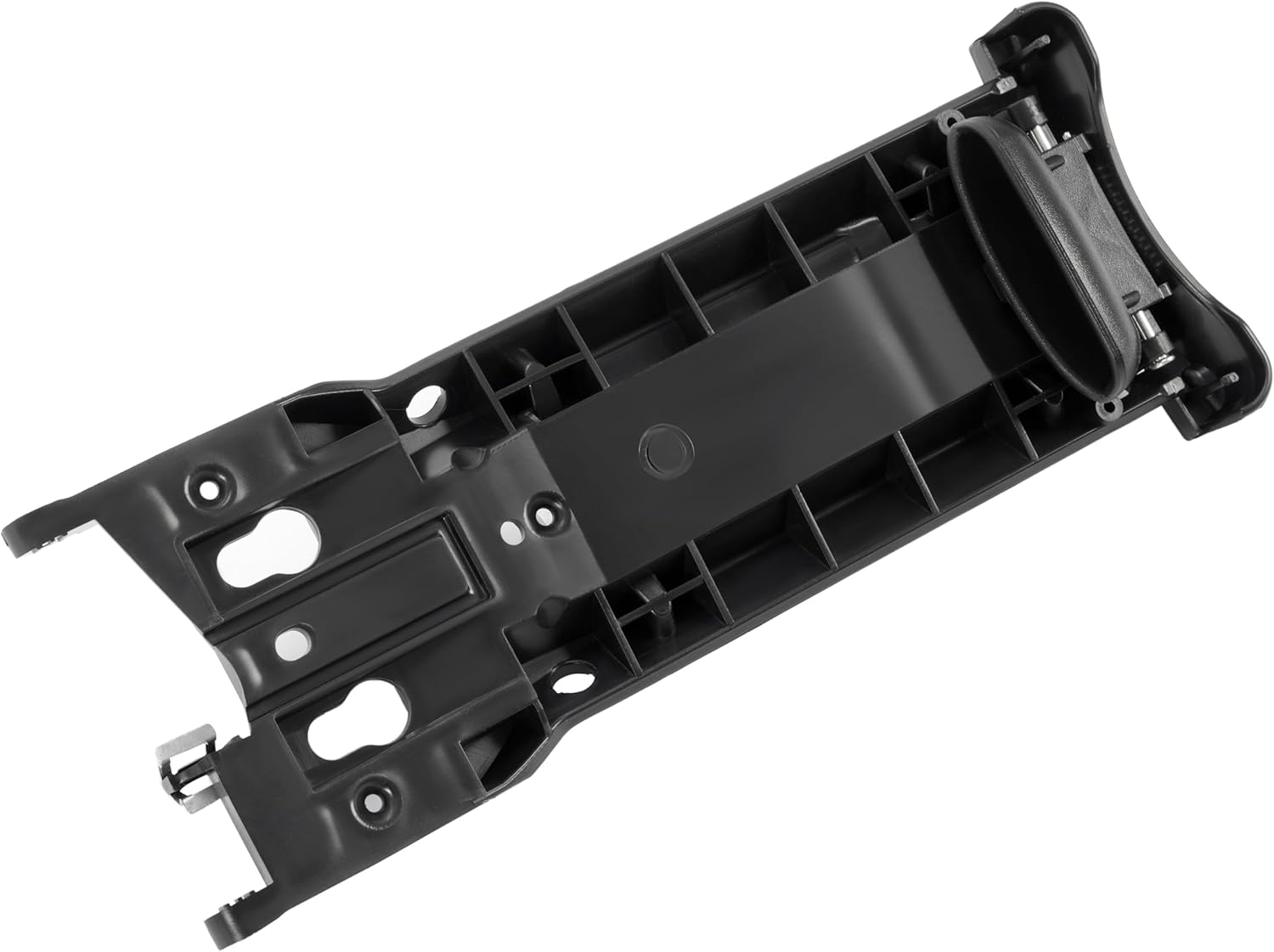 Center Console Lid Armrest Sliding Mechanism Accessory Compatible with 2006 2007 2008 2009 2010 2011 Honda Civic Plastic Black LYAP-839-1