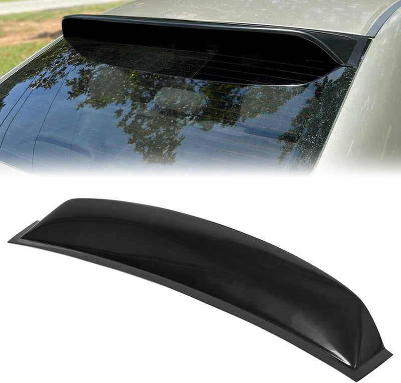 Roof Spoiler Compatible with 2006-2015 Honda Civic 4DR Sedan, Window Deflector Black Rear Visor Vent Wing, ABS Guards Shade LYAP-471