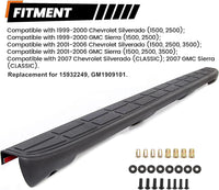 Load image into Gallery viewer, Tailgate Spoiler Cap Cover Compatible with 1999-2007 Chevy Silverado GMC Sierra Replacement for 15932249 GM1909101 Molding Top Protector Textured Black LYAP-237

