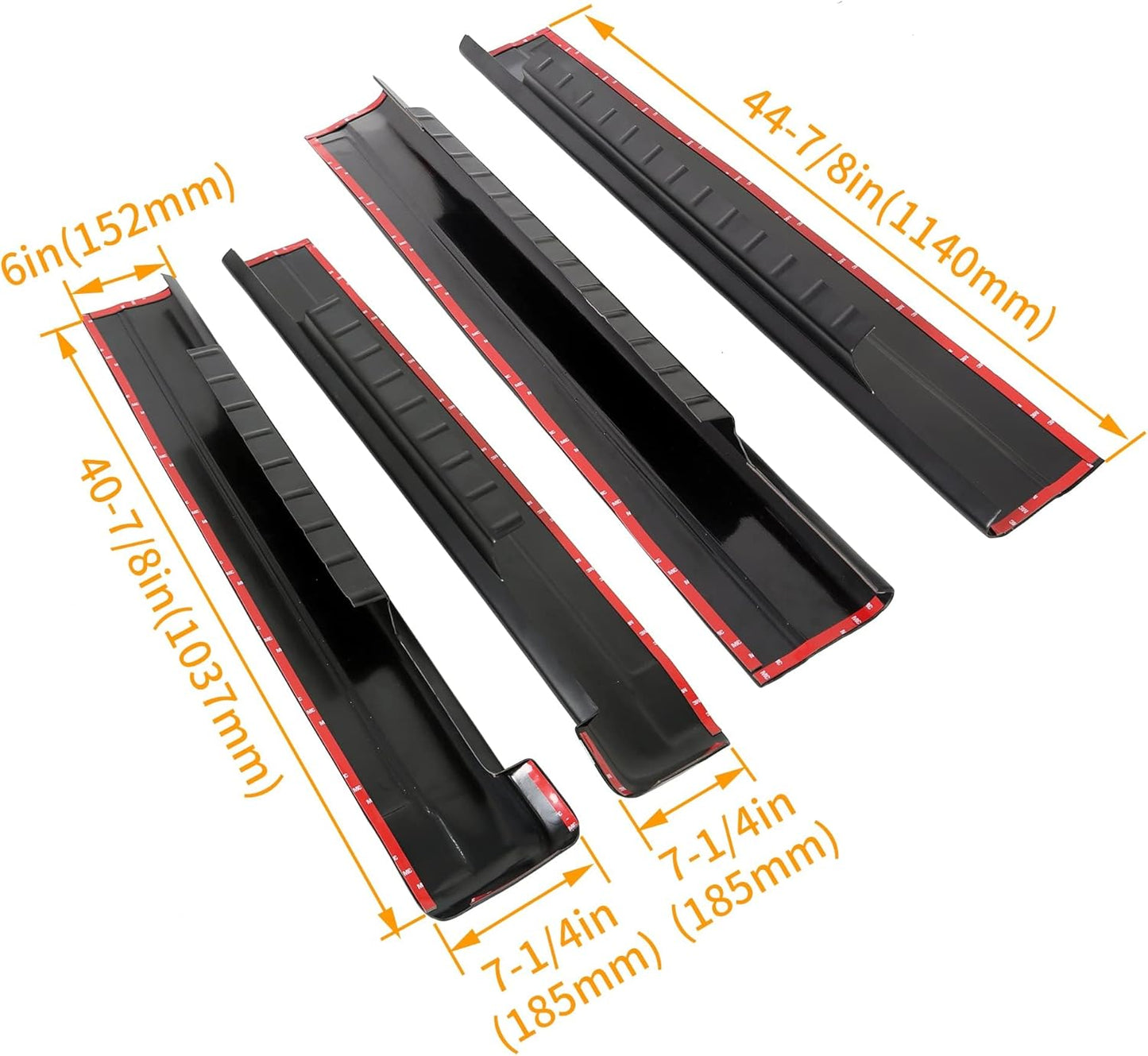 Rocker Panel Guard Trail Armor Compatible with 1999-2006 Chevy Chevrolet Silverado/GMC Sierra 1500 2500 3500 2007 Chevy Chevrolet Silverado 1500 2500 HD 3500 Classic Crew Cab LYAP-254-DK