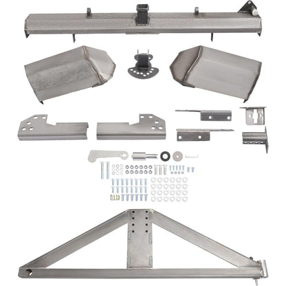 ALMULOO Rear Bumper Assembly Compatible with 93-98 Jeep Grand Cherokee ZJ