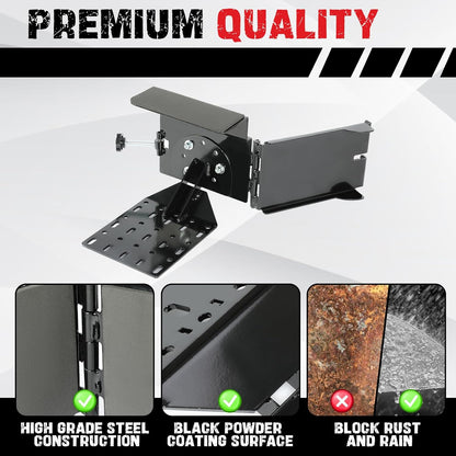 Universal Saw Press Chainsaw Bracket for ATV UTV Trailers W/Tubular Hanger Racks Fixed Tool Carrier Mounting Holder Kit LYOM-114
