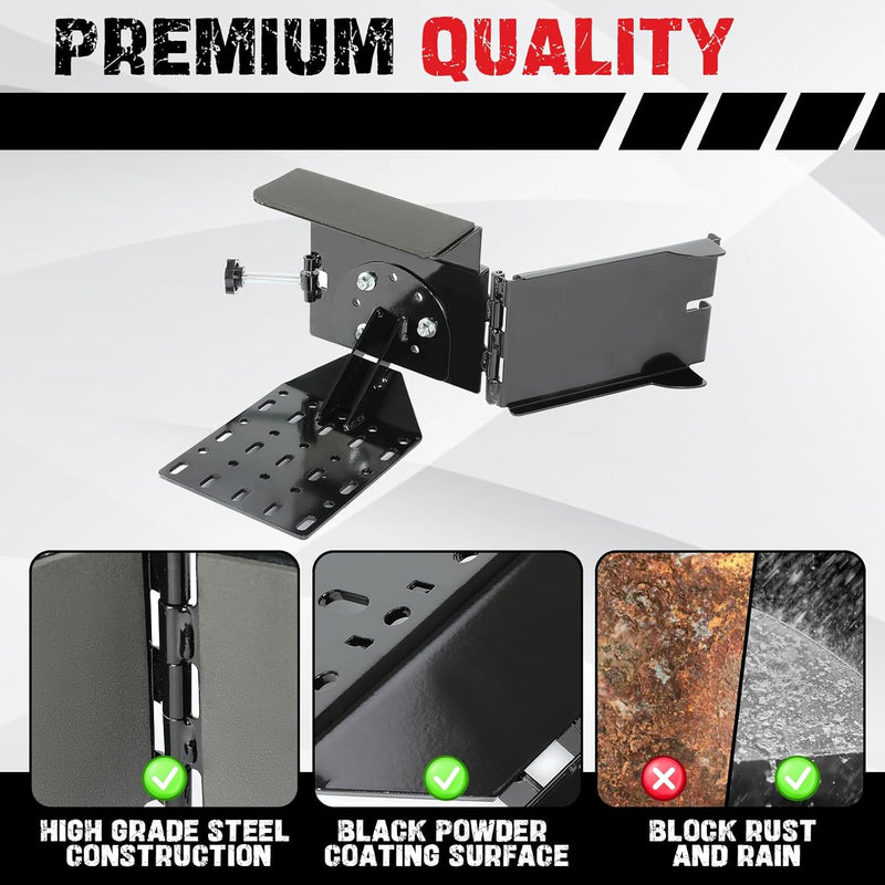 KUAFU Universal Saw Press Chainsaw Bracket for ATV UTV Trailers W/Tubular Hanger Racks Fixed Tool Carrier Mounting Holder Kit LYOM-114