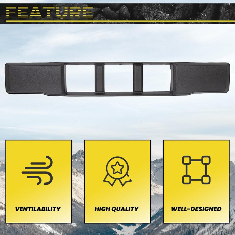 Front Bumper Lower Grille Trim Panel Black For 2015 2016 2017 Ford F-150 F150 LYAP-182-1