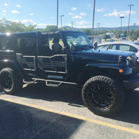 Load image into Gallery viewer, Front &amp; Rear Tubular Half Doors fit for 2007-2018 Jeep Wrangler JK Unlimited 4-Door¡ê?Set Off Road Trail Door LYAM-267
