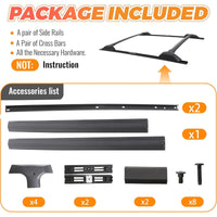 Load image into Gallery viewer, Roof Rack Cross Bars &amp; Side Rail Compatible with 2009-2017 Chevy Chevrolet Traverse LS/LT/LTZ Replacement for 19244268 Cargo Racks Rooftop Luggage Carrier 165 Lbs LYA-093-SD
