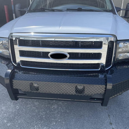 Front Grille Compatible with 1999-2004 Ford Super Duty F-250 F-350 Excursion (New Front Chrome Grille) 2006 Style W/Detachable Mesh Insert LYAP-006F