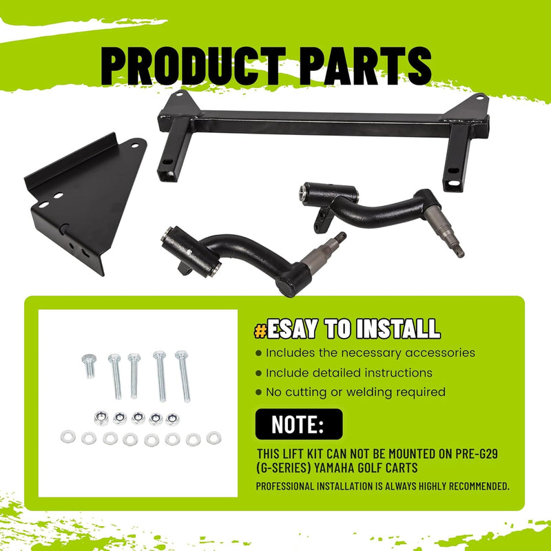 6inches Spindle Lift Kit Compatible with 2007 and up Yamaha G29/Drive Golf Carts (GAS & ELECTRIC) LYMM-038S