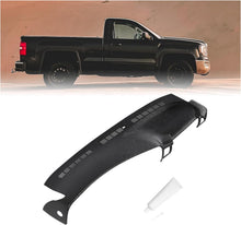 Molded Dash Board Cover Black Dashboard Cap Compatible with 1999-2007 Chevrolet Silverado GMC Sierra