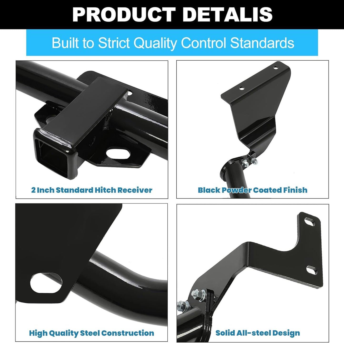 Class 3 Trailer Hitch Compatible with 2007-2011 Honda CRV CR-V 2-inch Towing Hitch Receiver Rear Bumper Tow Kit LYAM-503S