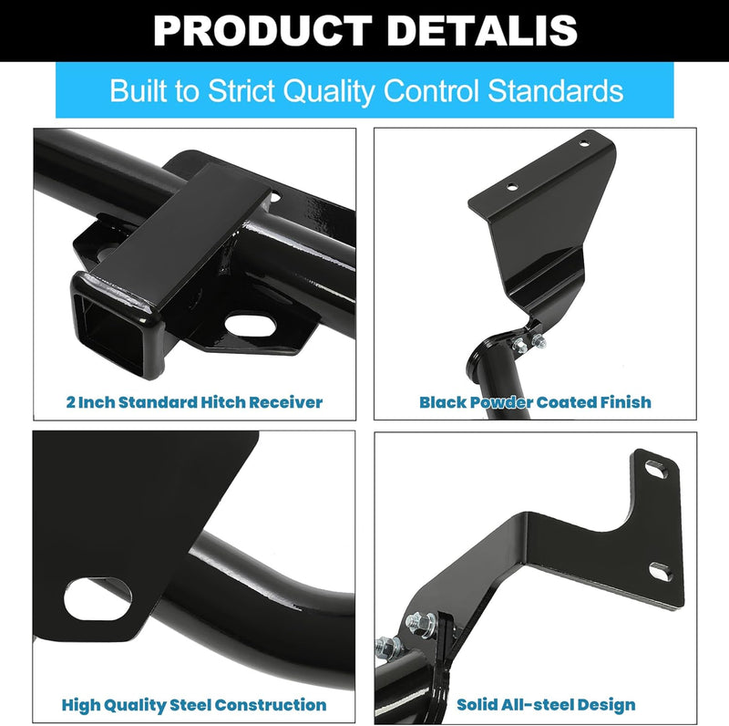 Class 3 Trailer Hitch Compatible with 2007-2011 Honda CRV CR-V 2-inch Towing Hitch Receiver Rear Bumper Tow Kit LYAM-503S