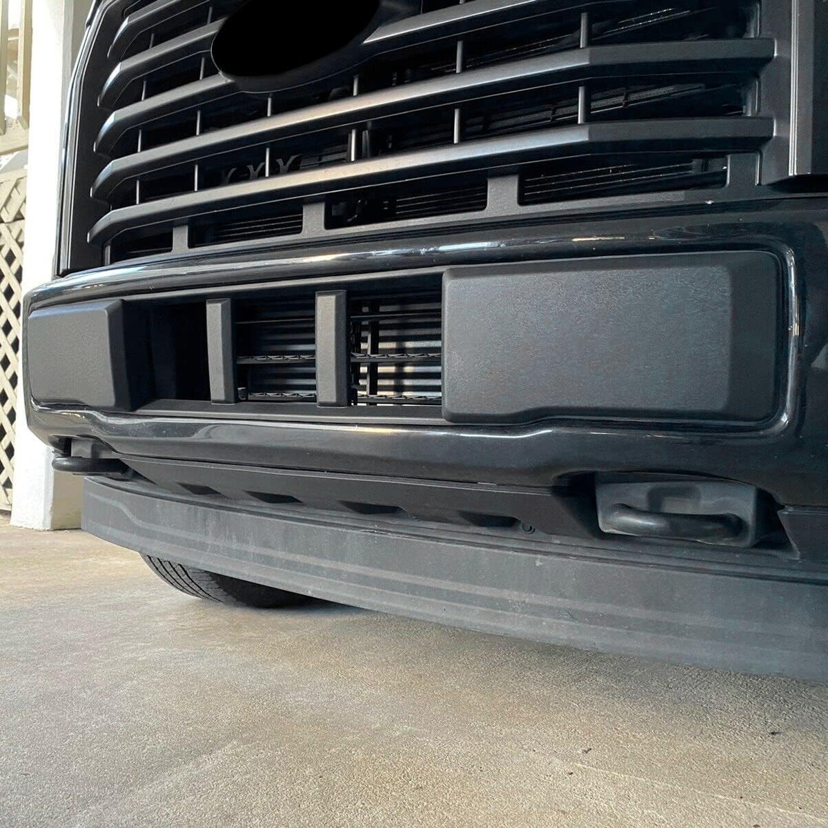 Front Bumper Valance Compatible with 2015 2016 2017 Ford F150 F-150 Replacement for FO1095267C, FO1095267, FL3Z17626AA Air Dam Deflector Lower Valance Black LYAP-X1443