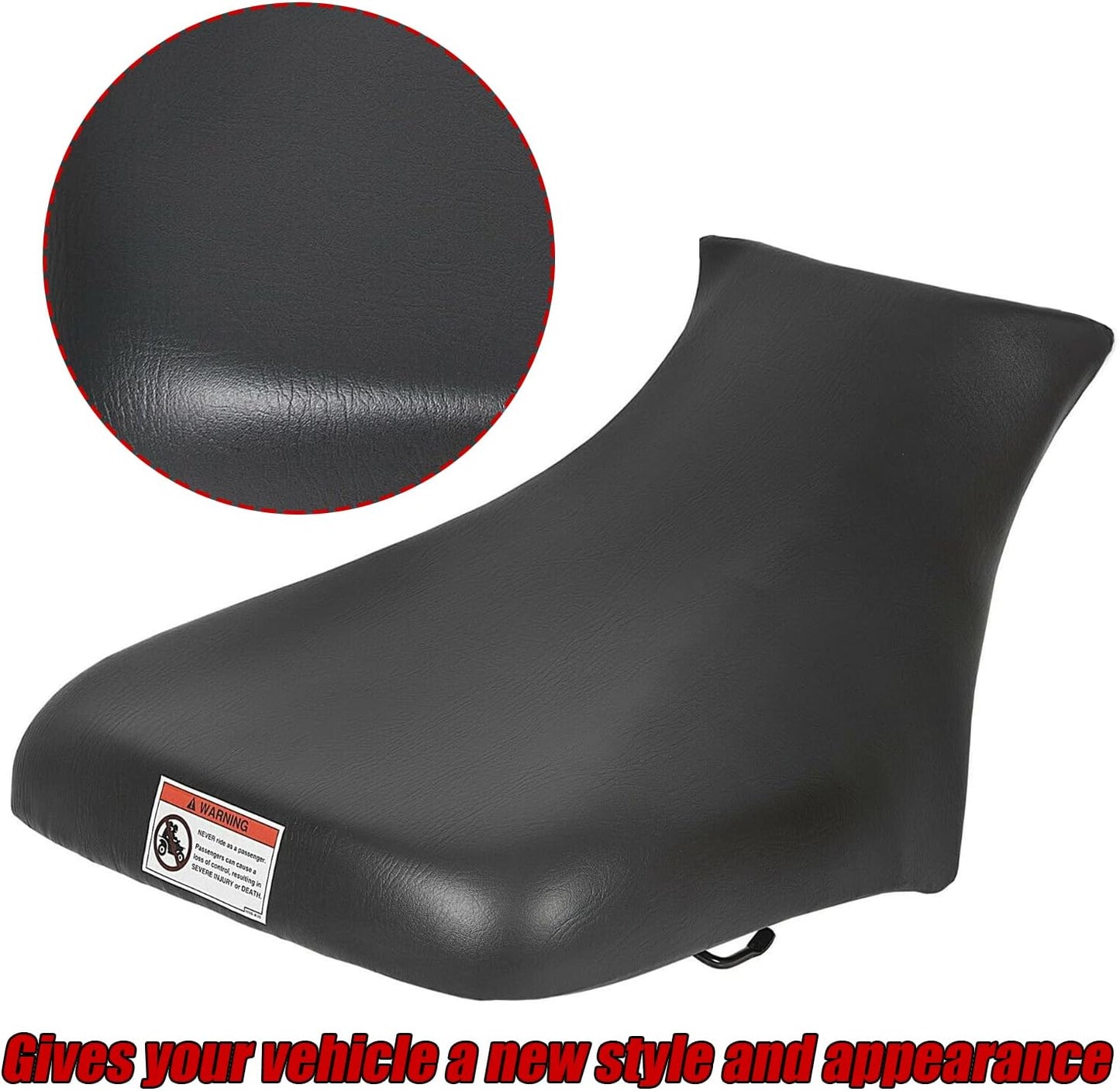 ATV Complete Seat Compatible with 2005-2011 Honda Foreman 500 TRX500 2005-2014 Honda Foreman Rubicon 500 TRX 500 Replacement for 77100-HN2-B70ZA Black LYCP-104
