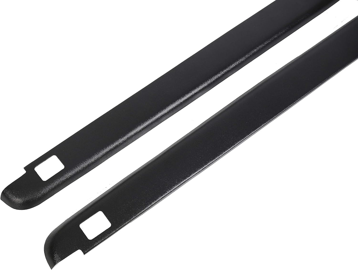 6'5inches Truck Bed Rail Caps Compatible with 2002-2009 Dodge Ram 1500 2500 3500 (Set of 2) Black Smooth Finish with Stake Pocket Hole Cutouts 72-41451 LYAP-209