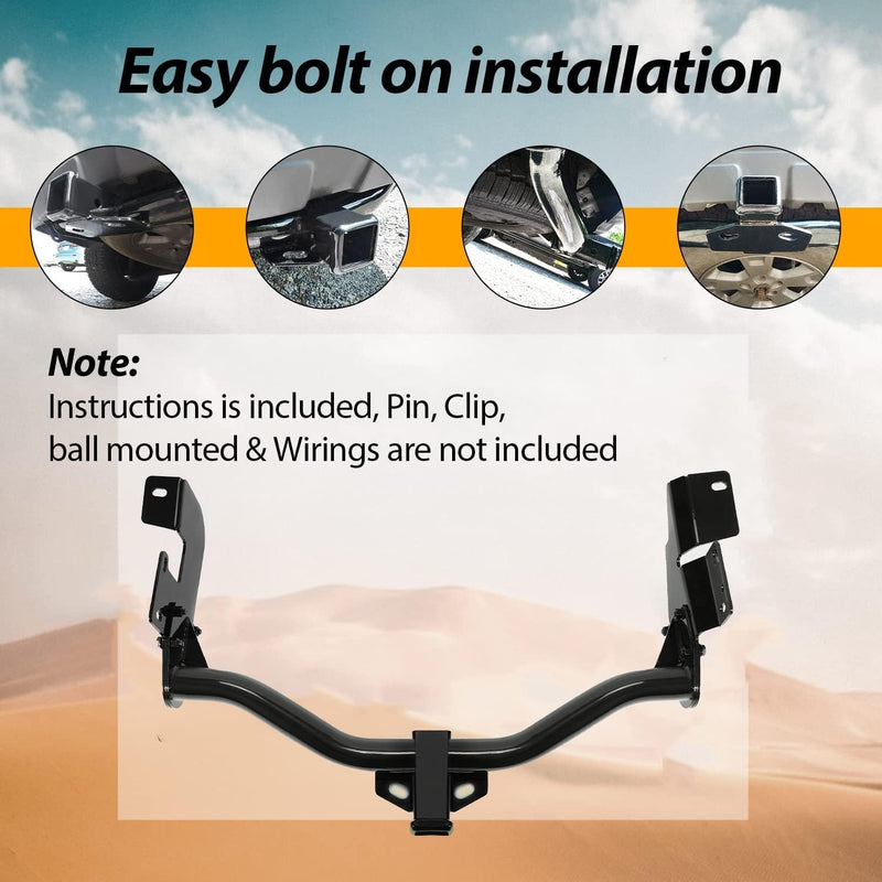 KUAFU Class 3 Trailer Tow Hitch Replace for 13650 Compatible with 2005-2012 Ford Escape 2005-2011 Mazda Tribute and Mercury Mariner Trailer Hitch with 2inches Receiver LYAM-508S