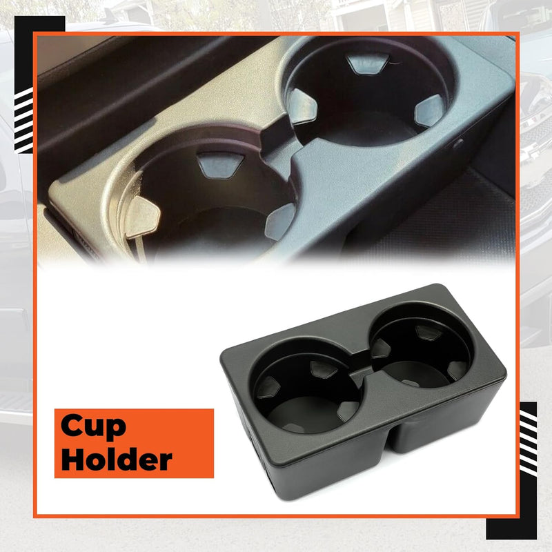 Cup Holder Compatible with 2007-2014 Chevy Silverado Avalanche Tahoe Sierra Suburban Yukon, Replacement for 19154712 Center Console Beverage Drink Insert LYAP-234