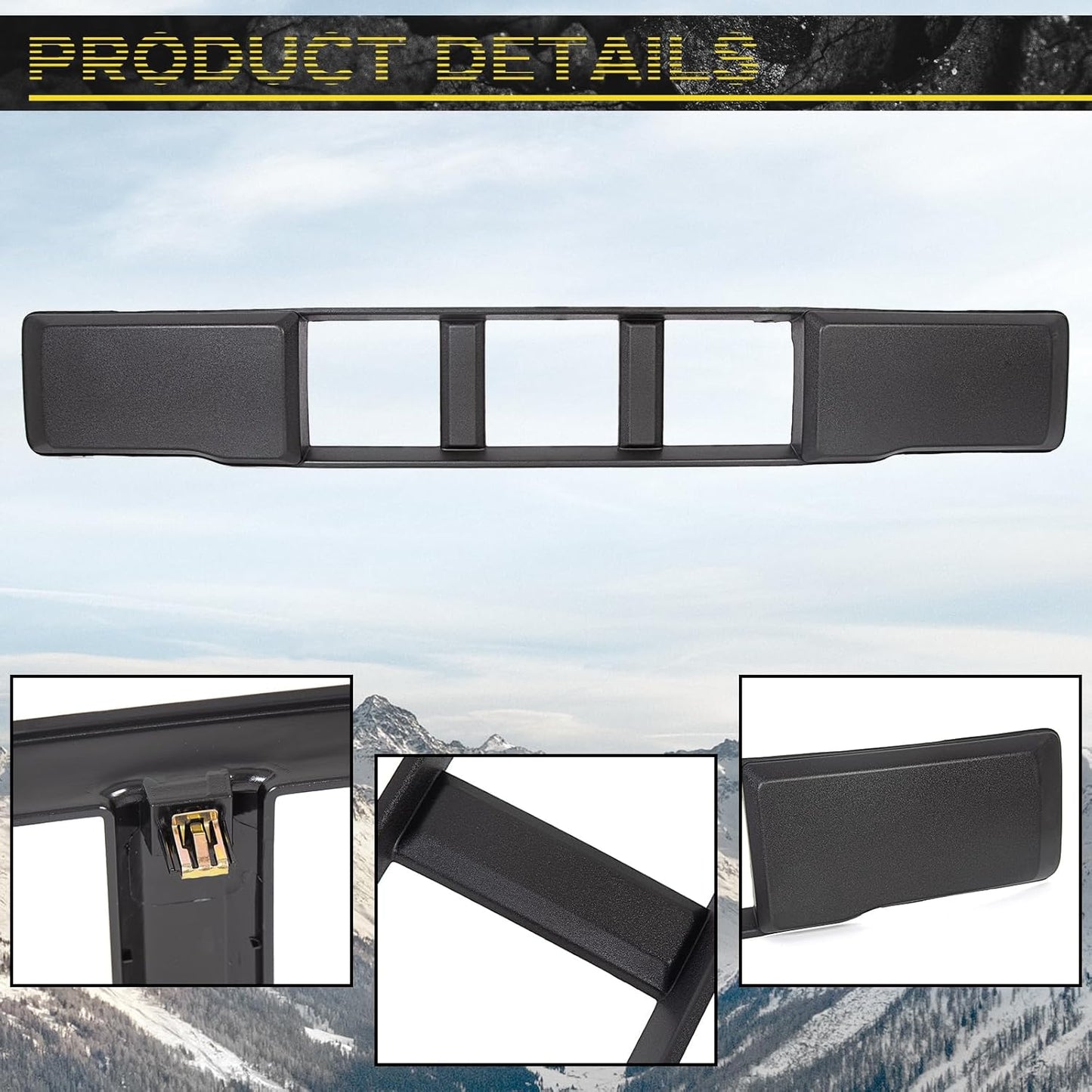 Front Bumper Lower Grille Trim Panel Black For 2015 2016 2017 Ford F-150 F150 LYAP-182-1