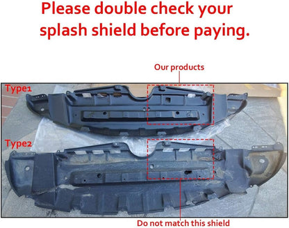 Front Engine Splash Shield Compatible with 2011-2020 Toyota Sienna Under Cover Replacement for TO1228174 5144108030 12171444 LYAP-505T