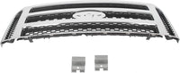 Load image into Gallery viewer, HECASA Front Grille Compatible with 1999-2004 Ford Super Duty F-250 F-350 Excursion (New Front Chrome Grille) 2006 Style W/Detachable Mesh Insert LYAP-006F
