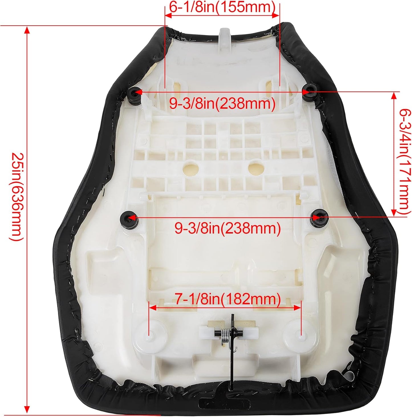 Complete Seat Compatible with 2007-2014 Honda TRX 420 FA FPA FE FM TE TM FPM Rancher 420 ATV Seat Assembly LYCP-007