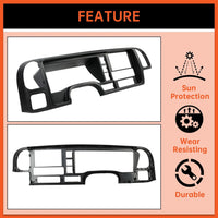 Load image into Gallery viewer, Double Din Dash Panel Compatible with 1995-2002 GMC Truck SUV Radio Stereo Wire Harness Trim Bezel Panel Kit LYAP-018

