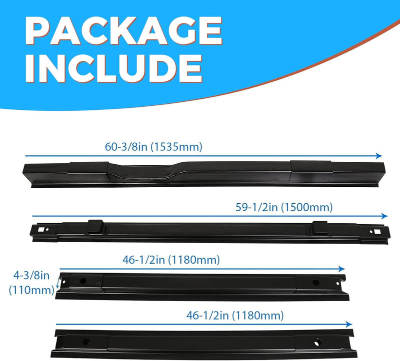 Short Bed Crossmember Kit Compatible with 1999-2018 Ford F-250 F-350 F-450 Super Duty Replacement for BC3Z9911215B F81Z9911215BA Bed Rails LYAM-256